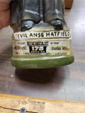 Vtg Jim Beam 1973 Devil Anse Hatfield EMPTY Decanter 1839-1921 Collectible Decor