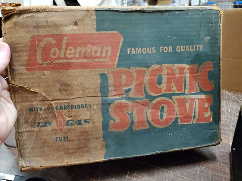 Vtg 1950 Green One Burner Coleman Camping/Cookout LP Gas Picnic Stove –  cyclewarehouse.online