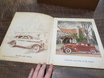 Vtg Book Of Automobiles Linenette #804 Sam'l & Gabriel Sons Sewn Binding Collect