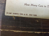 Vtg Book Of Automobiles Linenette #804 Sam'l & Gabriel Sons Sewn Binding Collect