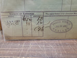 Vtg 1891 RR Freight Paperwork Through Way-Bill Form 149 Lake Shore & Michigan