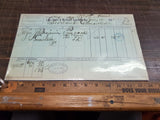 Vtg 1891 RR Freight Paperwork Through Way-Bill Form 149 Lake Shore & Michigan
