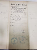 Vtg 1891 Boston & Maine Railroad Form A858 Way-Bill Consignee & Article Paper