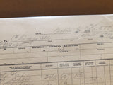 Vtg 1916 Boston & Maine Railroad Way-Bill Form 101 Consignee Destination & Packa