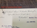 1905 Cleveland Akron Columbus Railway Office General Freight Agent Letter Train