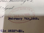 1905 Cleveland Akron Columbus Railway Office General Freight Agent Letter Train