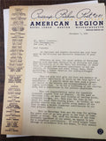 VTG 1937 American Legion #281 Advertising Men of Boston Collectible Paperwork
