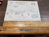 Vtg Oct 1921 WM Demuth & CO Manufacturers Of Pipes & Smokers Articles Receipt