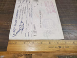 Vtg Le Roy Plow Company Receipt 1922 Miller Bean Shovel Hillers & Rollers