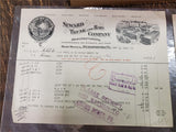 VTG Receipts Lot Miller Hardware Guller Seward Trunk & Bag Maddox Hyde-Murph