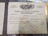 VTG Receipts Lot Miller Hardware Guller Seward Trunk & Bag Maddox Hyde-Murph