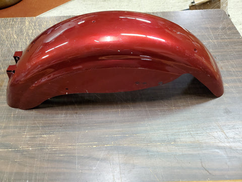 Red Rear Motorcycle Fender Harley-Davidson FXR Custom OEM Shovelhead Trimmed