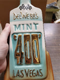 Vtg 1970 Del Webbs 3RD Annual Mint 400 Las Vegas Jim Beam Whiskey EMPTY Decanter