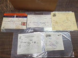 Vtg Receipts Ephemera American Maize Mueller Lauderbach-Zerby Beardsleys Strohme