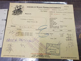 Vtg Receipts Ephemera American Maize Mueller Lauderbach-Zerby Beardsleys Strohme