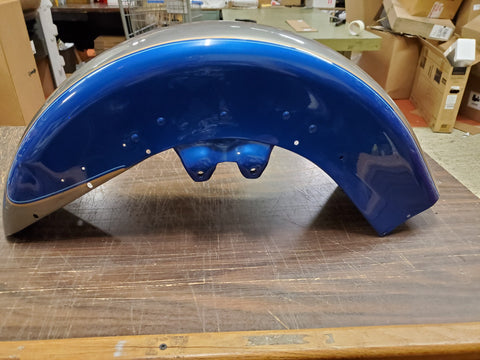 1995 Blue & Charcoal? Pinstriped Front Motorcycle Fender Ultra Classic FLH TLC