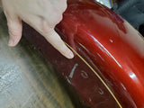 Harley-Davidson Heritage Cherry Sunglo? Gold Pinned Front Motorcycle Fender TLC