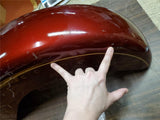 Harley-Davidson Heritage Cherry Sunglo? Gold Pinned Front Motorcycle Fender TLC