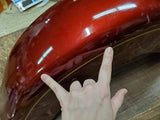 Harley-Davidson Heritage Cherry Sunglo? Gold Pinned Front Motorcycle Fender TLC