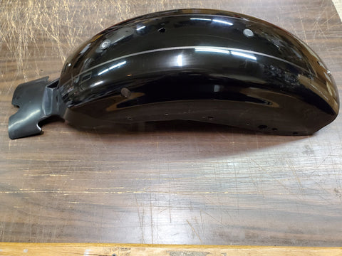 2004 ^ Vivid Black Striped Rear Motorcycle Fender Sportster 883 1200 Custom New