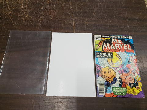 Vtg 1977 Marvel Comic Book Ms. Marvel #8 August Deaths Dark Waters Female Fury