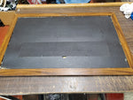 Vtg Budweiser Culmerville Hotel Mirrored Foiled Framed Mancave Bar Sign 33X21 IN