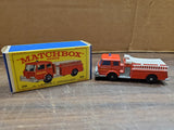Vtg  Lesney Die-Cast Red Denver Fire Pumper Truck #29 Matchbox Collectible