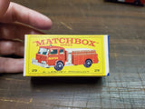 Vtg  Lesney Die-Cast Red Denver Fire Pumper Truck #29 Matchbox Collectible