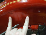 1984 Red & Gold Pinned Belt-Drive Front Motorcycle Fender Shovelhead OEM FLH OP