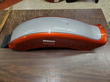 Orange & Grey Pinstriped Harley-Davidson Dyna Wide Glide Rear Motorcycle Fender