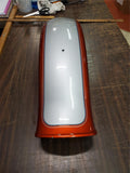 Orange & Grey Pinstriped Harley-Davidson Dyna Wide Glide Rear Motorcycle Fender