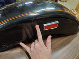 Vivid Black Pinstriped Dyna Wide Glide Rear Motorcycle Fender FXST Softail