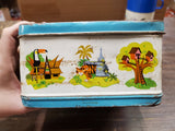 Vintage Aladdin Walt Disney World Metal Lunch Box W/ Lookout Peak Thermos