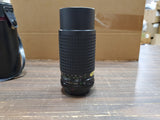 Vtg Quantaray Auto Zoom 75-200MM 1:45 Macro NO-152519 MC Lens & Carrying Case
