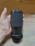 Vtg Quantaray Auto Zoom 75-200MM 1:45 Macro NO-152519 MC Lens & Carrying Case