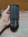Vtg Quantaray Auto Zoom 75-200MM 1:45 Macro NO-152519 MC Lens & Carrying Case