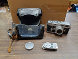 Vtg Germany Leica Leitz Wetzlar Camera & Leica Meter MC Merrawatt & Elmar Lens