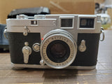 Vtg Germany Leica Leitz Wetzlar Camera & Leica Meter MC Merrawatt & Elmar Lens
