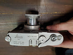 Vtg Germany Leica Leitz Wetzlar Camera & Leica Meter MC Merrawatt & Elmar Lens