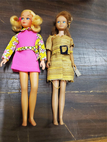 Vtg 1969 Mattel Skipper Twist N Turn Taiwan & 1963 Skipper Mattel Collectibles