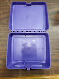 Vtg 1992 Lyons Barney & Baby Bop Dinosaurs Purple Plastic Lunch Box & Thermos