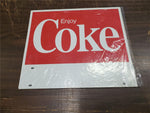 Vtg Metal Hanging Tin Sign Coca-Cola Sign Advertisement Memorabilia Collectibles