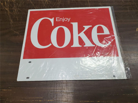 Vtg Metal Hanging Tin Sign Coca-Cola Sign Advertisement Memorabilia Collectibles