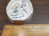 Vtg 1920's Double Sided Oh! Ah! Man & Woman Naughty Risque Ashtray 5" Display