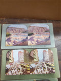 Vtg Stereoview Cards Printed Halftone Impression Japan Zocalo Niagra Minnehaha