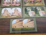 Vtg Stereoview Cards Printed Halftone Impression Japan Zocalo Niagra Minnehaha