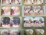 Vtg Stereoview Cards Printed Halftone Impression Colorado Venice Nikko Grotto Ge