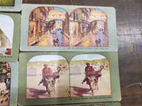 Vtg Stereoview Cards Printed Halftone Impression Colorado Venice Nikko Grotto Ge