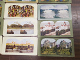 Vtg Stereoview Cards Printed Halftone Impression Africa California Manila Jamaic