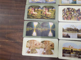 Vtg Stereoview Cards Printed Halftone Impression Africa California Manila Jamaic